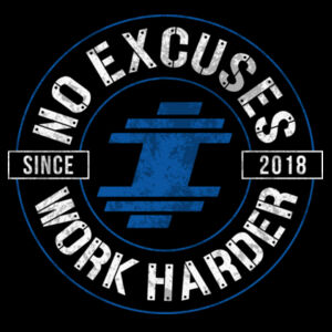 EPIC - WORK HARDER - WOMEN'S FITTED T-SHIRT - BLACK - $Z594NT$ Design