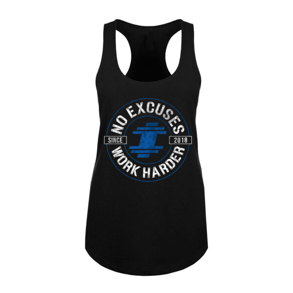 EPIC - WORK HARDER - WOMEN'S FITTED T-SHIRT - BLACK - $Z594NT$ Thumbnail