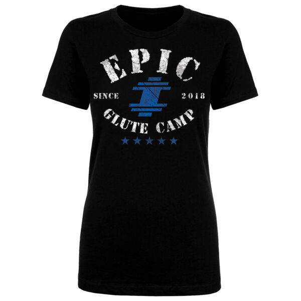 EPIC - GLUTE CAMP - WOMEN'S FITTED T-SHIRT - BLACK - P5TSJ2 Thumbnail