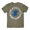 HYPER - NL6010 - MILITARY GREEN - PRINTED FRONT ONLY Thumbnail